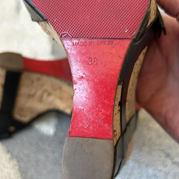 🌹Christian Louboutin Miss Cristo 140      Wedge Heel 🌹 - Picture 7 of 13